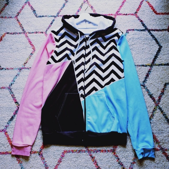 Pastel Colorblock Hoodie - Picture 1 of 4